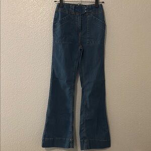 Women's Blue bell bottom jeans